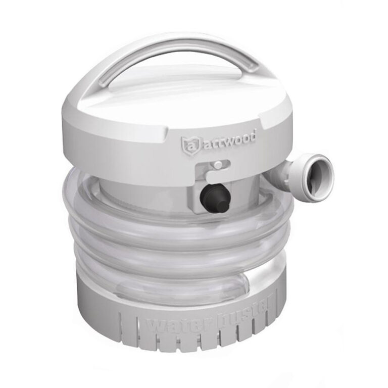 Attwood WaterBuster portable water pump for marine use.