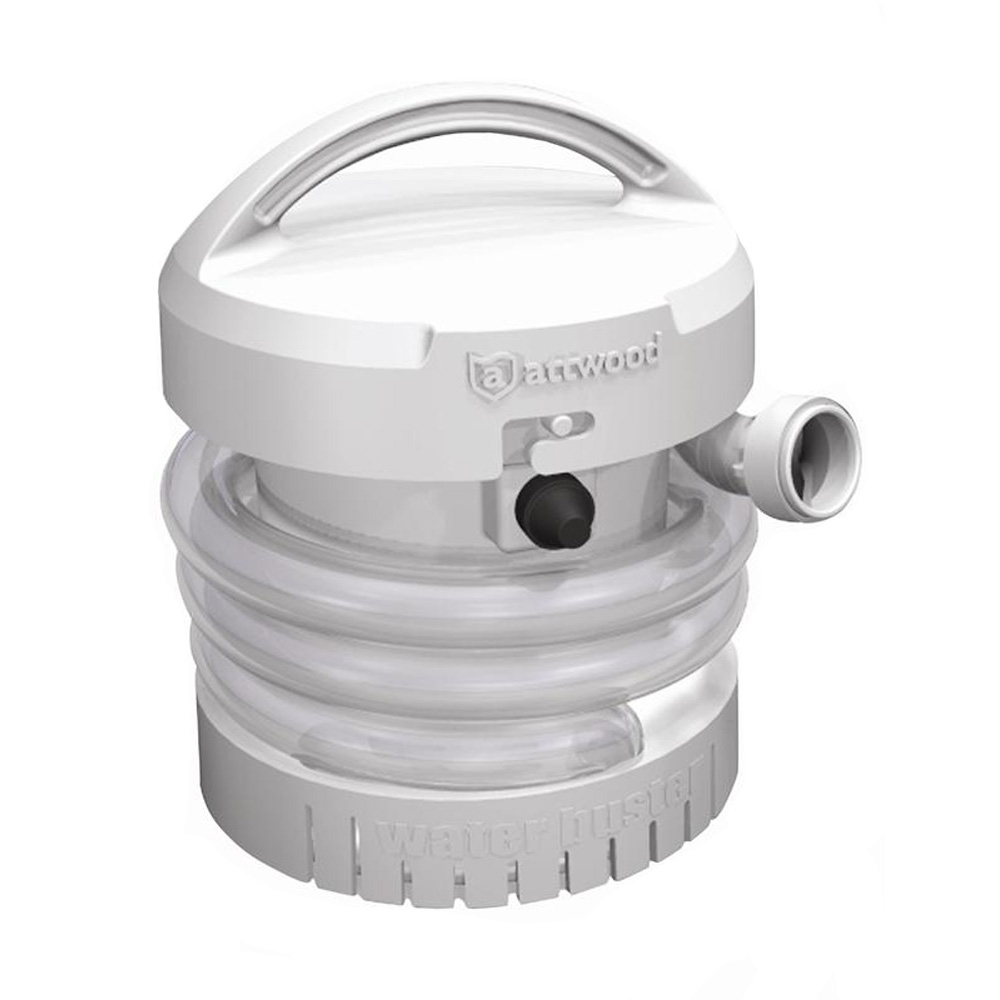 Attwood WaterBuster portable water pump for marine use.