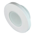 White recessed ceiling light fixture