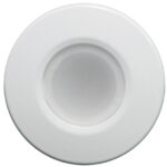 White ceiling light fixture top view