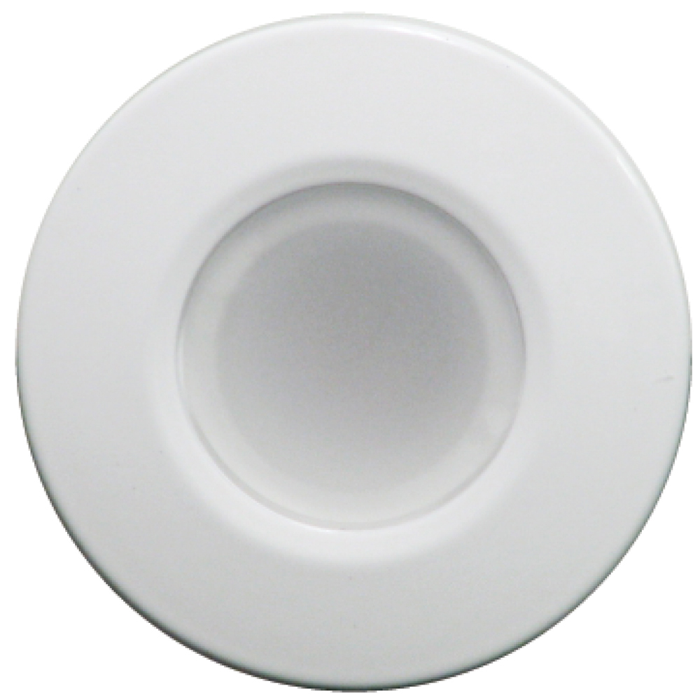 White ceiling light fixture top view
