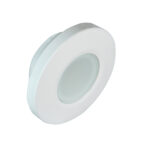 White disc-shaped LED downlight fixture