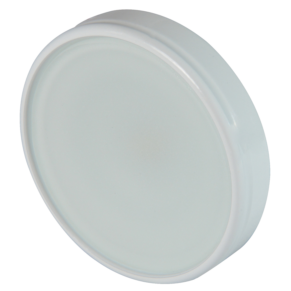 Round white LED ceiling light fixture