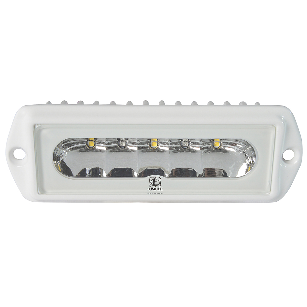 White marine LED spreader light by Lumitec