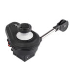 Fishing rod holder with adjustable mount.