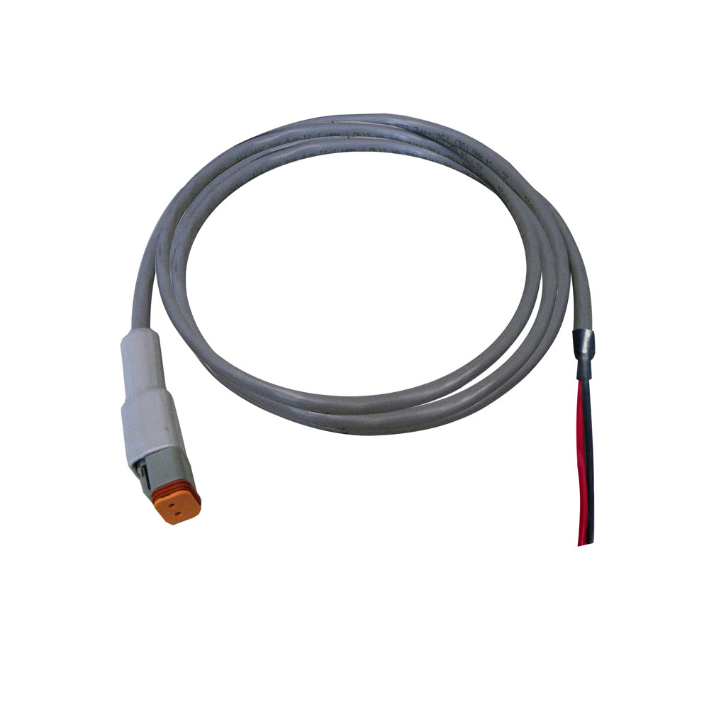 Gray electrical wire with plug connector