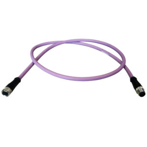 Purple cable with connectors on both ends.