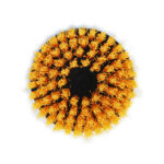 Yellow round drill scrub brush attachment