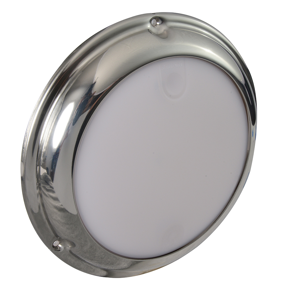 Round chrome ceiling light fixture