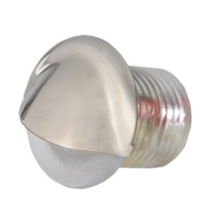 Close-up of a metal tamper-resistant nut