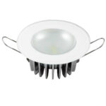 Round recessed LED ceiling light fixture
