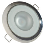 Round recessed LED ceiling light fixture