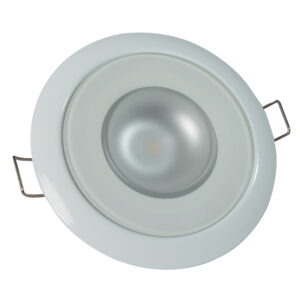 White recessed ceiling light fixture
