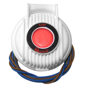 White Quick winch anchor windlass with blue wires