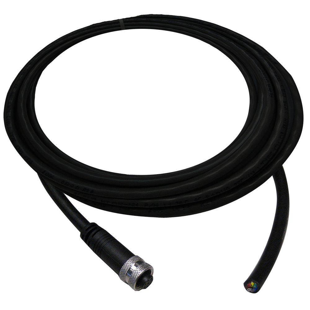 Black coaxial cable with connector