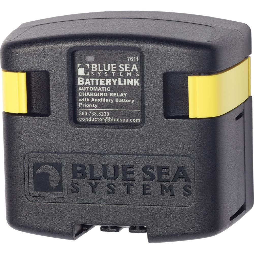 Blue Sea Systems battery charging relay device.