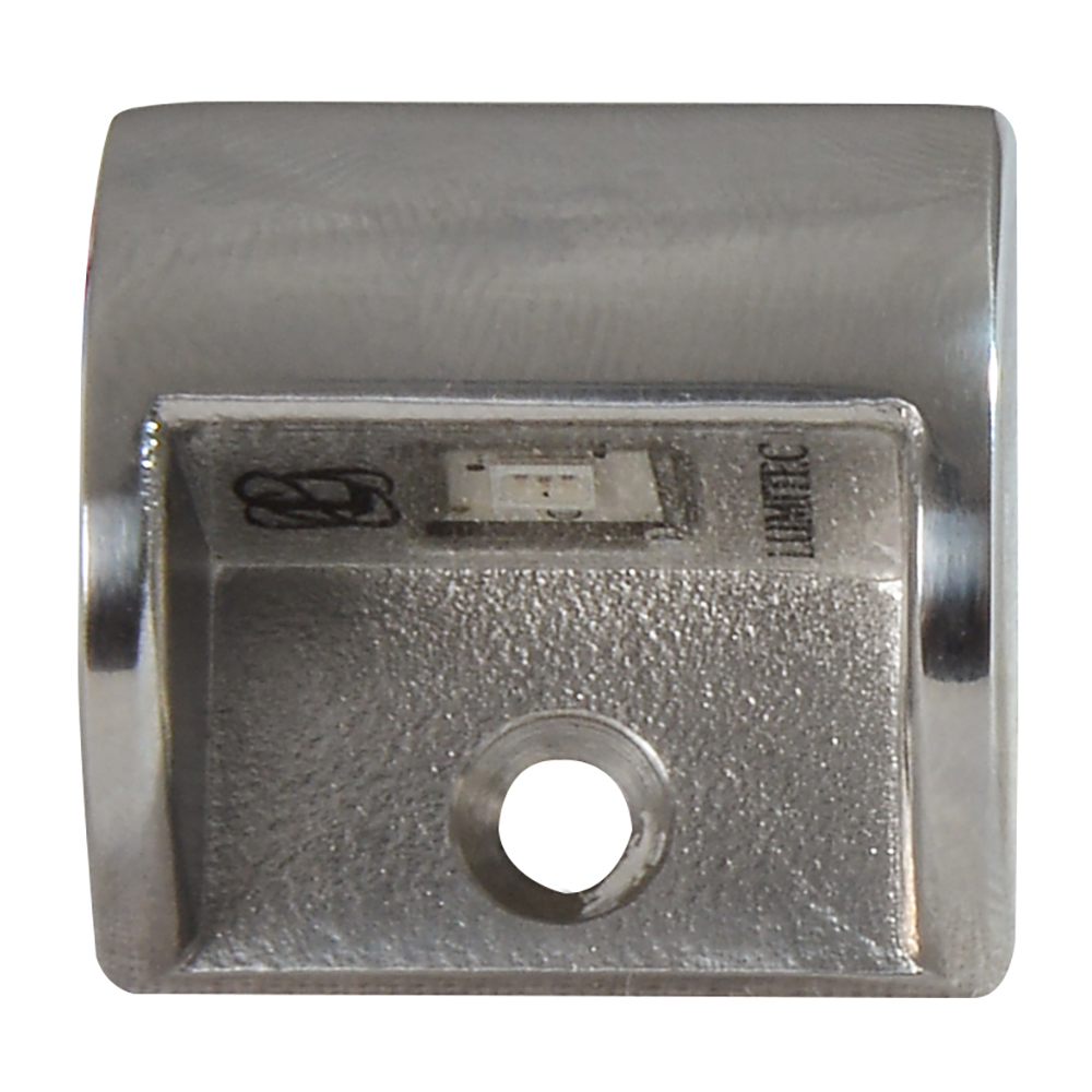 Stainless steel metal bracket with screw hole