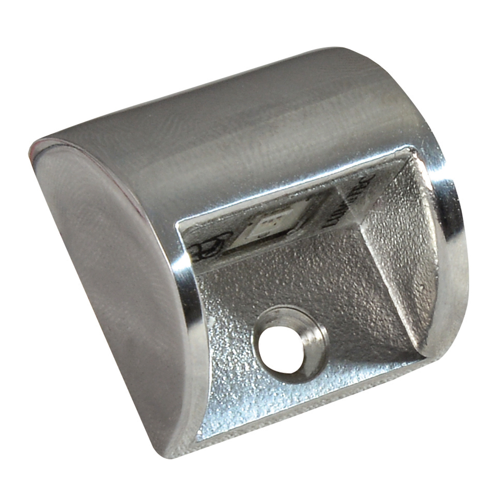 Chrome wall bracket with mounting hole