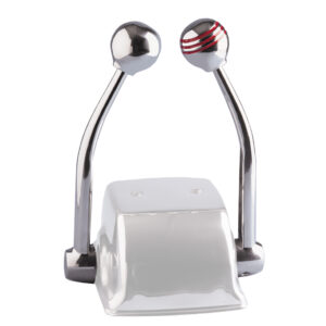 Chrome dual throttle control lever