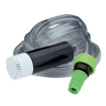 Coiled medical oxygen tube with connectors