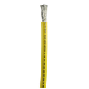 Yellow marine-grade boat wire cable