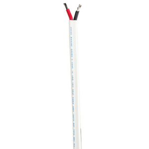 Marine-grade double wire with red and black conductors.