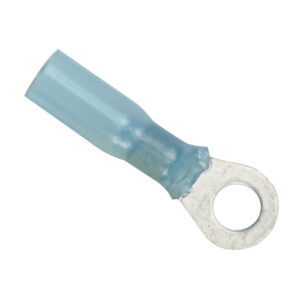 Blue insulated ring terminal connector