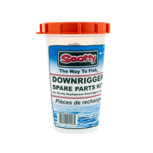 Scotty downrigger spare parts kit container.
