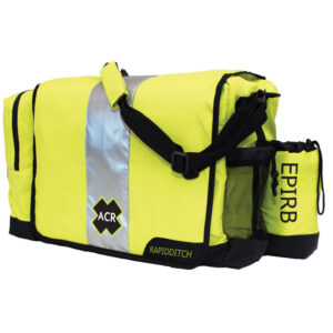 Yellow RapidDitch bag with EPIRB storage.