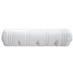 White cylindrical boat dock bumper