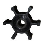 Black rubber marine engine impeller rotor