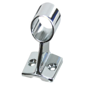 Silver metal wall bracket for rods