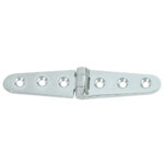 Stainless steel strap hinge with screw holes