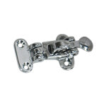 Chrome window latch for secure closure