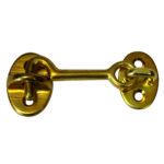 Brass latch hook for door security