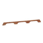 Wooden shelf bracket with three slots