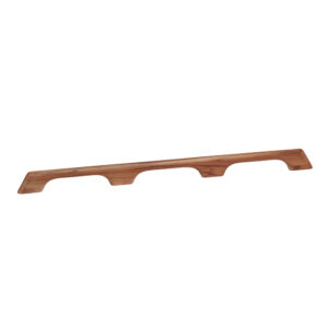 Wooden shelf bracket with three slots