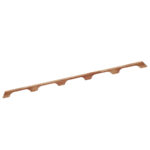 Wooden wine rack with six slots
