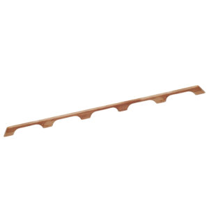 Wooden wine rack with six slots