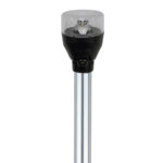 LED boat navigation light on metal pole