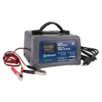 Dual rate battery charger with cables