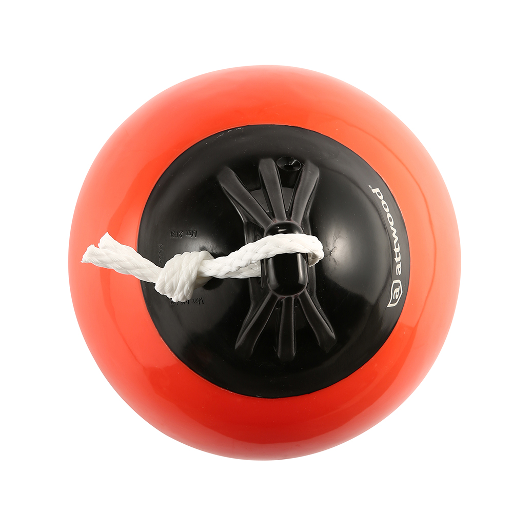 Red boat buoy with rope attachment