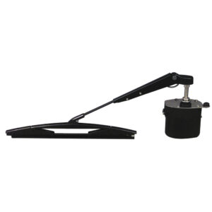 Black motorized windshield wiper for vehicles