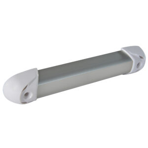LED wall light with white end caps