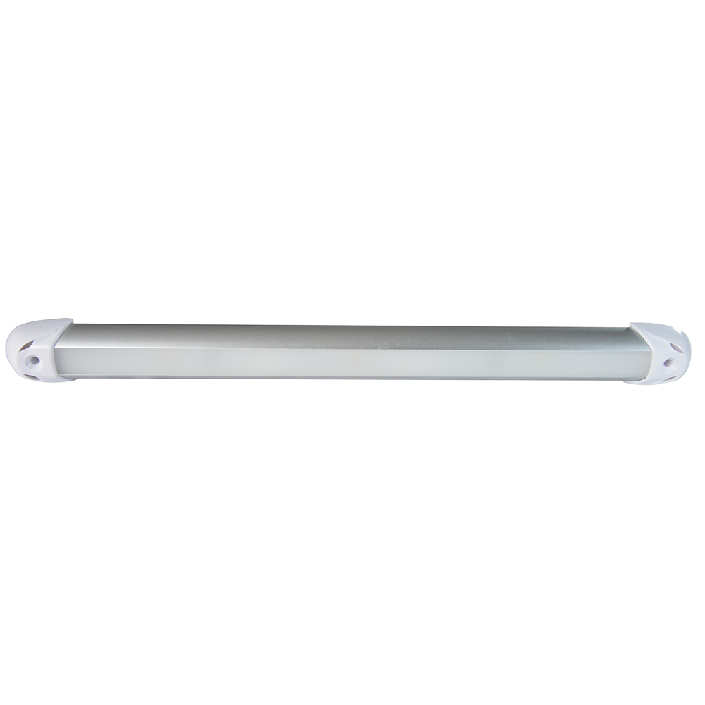 LED tube light with white end caps