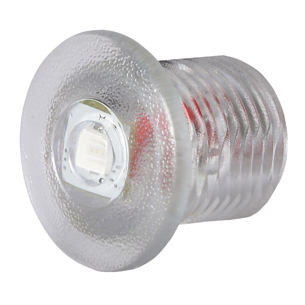 Close-up of a clear LED light bulb