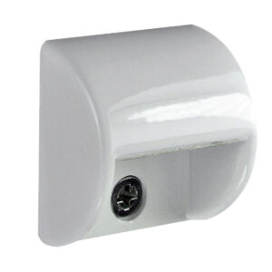 White wall mounting bracket with screw