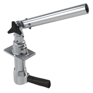 Adjustable metallic lever for machine support