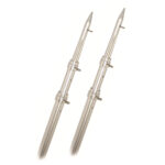 Telescopic outriggers for fishing boats, metallic finish.