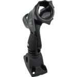 Black fishing rod holder mounting accessory